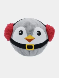Balle en peluche pour chien - Pingouin de Noël 🐧 - HugSmart