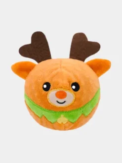 Balle en peluche pour chien - Renne de Noël 🦌 - HugSmart