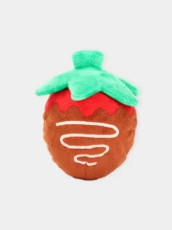 Balle en peluche pour chien - Woof Love Fraise chocolat 🍓🍫 - HugSmart