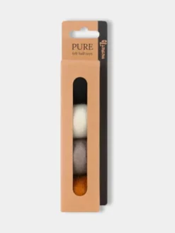 4 balles en laine feutrée pour chat - Coloris Pure - District 70