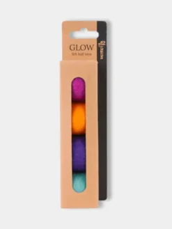4 balles en laine feutrée pour chat - Coloris Glow - District 70