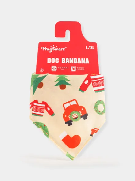 Bandana de Noël pour chien - Xmas Time (S à XL) - HugSmart
