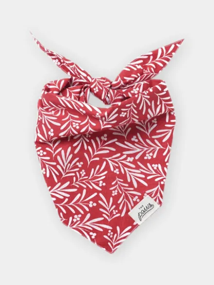 Bandana d'Hiver pour chien - Feuille de Houx 🎀 - The Paws