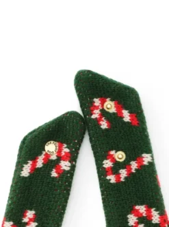 Bandana pour chien en tricot - Candy Cane ☃️ - The Foggy Dog