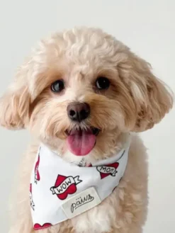 Bandana pour chien - Motif Love Mom ♥️ - The Paws