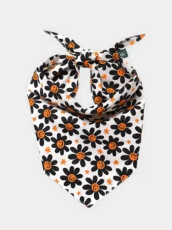 Bandana pour chien - Motif Pumpkin petals 🎃🏵️ - The Paws