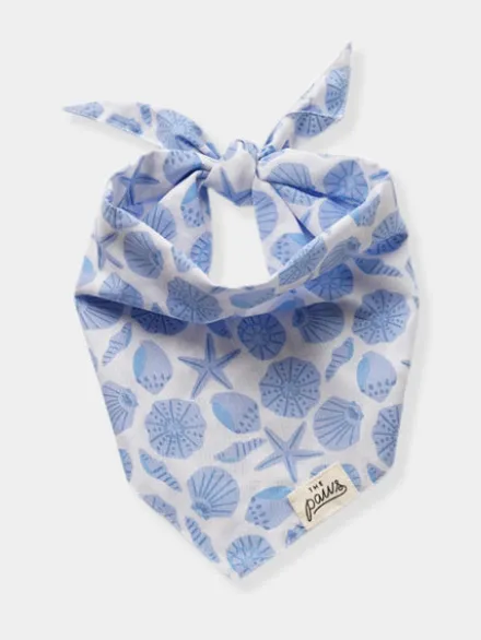Bandana pour chien - Sea Side 🐚 Bleu - The Paws