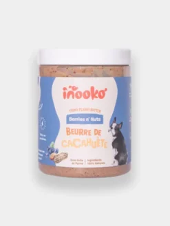Beurre de cacahuète pour chien - Myrtille 🫐 et Fraise 🍓 - inooko