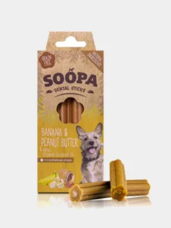 Bâtonnets à mâcher pour chien - Banane et Beurre de cacahuète