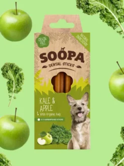 Bâtonnets à mâcher pour chien - Chou Kale et Pomme