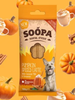 Bâtonnets à mâcher pour chien - Pumpkin Spice Latte 🍂 - Soopa