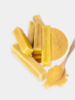 Bâtons de Fromage de Yak à mâcher au curcuma pour chien - Taille M