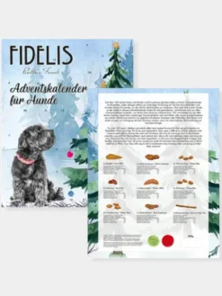 Calendrier de l'avent XL pour chien - 55 friandises - Fidelis