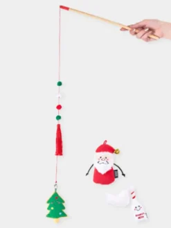 Canne à pêche pour chat - Santa Cookie 🎅🍪 - Zippy Claws