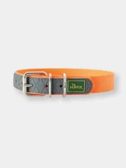 Collier imperméable et résistant pour chien - Orange néon - Hunter