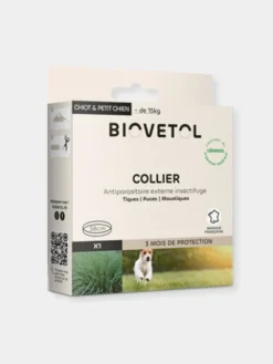 Collier insectifuges Bio pour petit chien - Biovetol