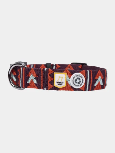 Collier original pour chien motif Polar Night - Woolly Wolf