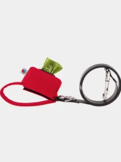 Distributeur de sacs à crottes pour chien - Rouge - Wildebeest