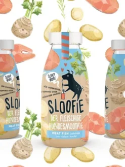 Délicieuse 🥤 boisson naturelle pour chien - Meat Fish 🍲🐟 - Sloofie