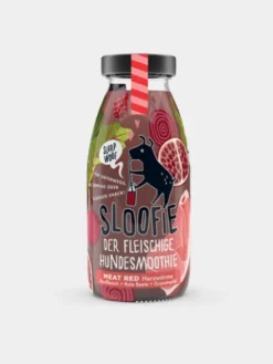 Délicieuse 🥤 boisson naturelle pour chien - Meat Red 🍲🐂🍓- Sloofie