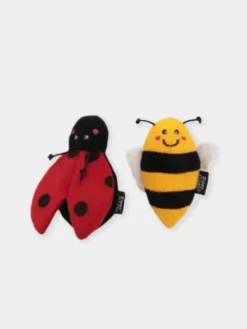 Duo de Jouets pour chat - Coccinelle et Abeille - Zippy Claws