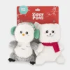 Duo de peluches pour chien - Cheeky Chumz - Ours et Bonhomme de neige