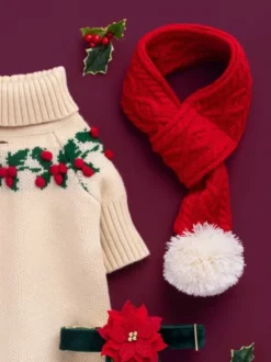Echarpe de Noel pour chien - Tricot de Noël - The Foggy Dog