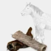 Friandise de mastication pour chien - Peau de cheval avec poils 🐎