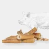 Friandise de mastication pour chien - Peau de porc roulée avec couenne 🐖