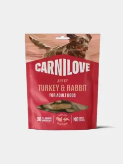 Friandises Carnilove Jerky pour chien - Dinde 🦃 et Lapin 🐇