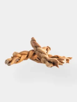 Friandises à mâcher pour chien - Peau d'agneau tressée 🐑