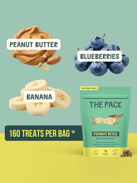 Friandises véganes pour chien - Peanut bites 🥜 The Pack