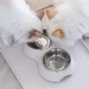 Gamelle double TWINOO pour chat - Sable
