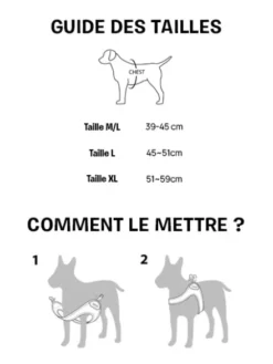 Harnais pour chien à enfiler par les pattes - Roy - Caramel