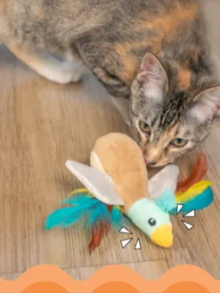 Jouet avec herbe à chat - Canard Flapperz Duck - Catstages