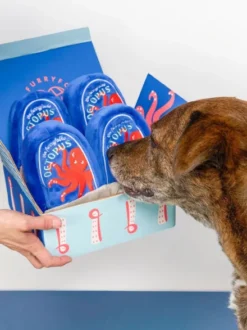 Jouet de fouille pour chien - Conserve de Poulpe 🐙 - The FurryFolks