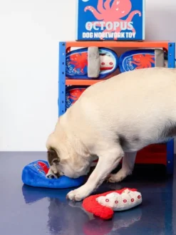 Jouet de fouille pour chien - Conserve de Poulpe 🐙 - The FurryFolks