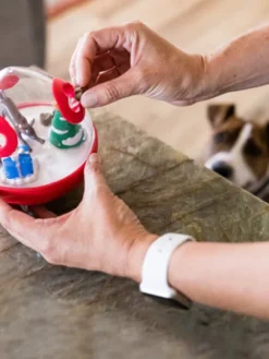 Jouet distributeur de friandises pour chien - Wobble Ball bleu - Pet PLAY