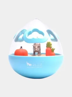 Jouet distributeur de friandises pour chien - Wobble Ball bleu - Pet PLAY