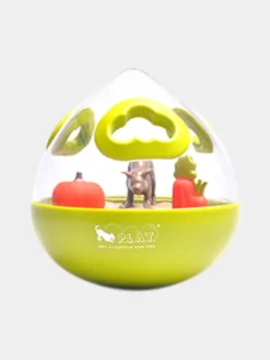 Jouet distributeur de friandises pour chien - Wobble Ball vert - Pet PLAY