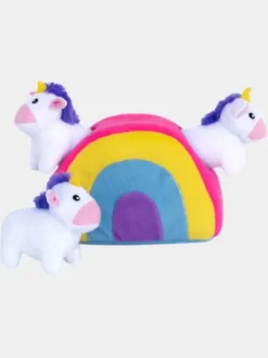 Jouet d'occupation pour chien original - Arc en ciel de Licorne 🌈🦄 - ZippyPaws
