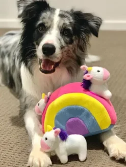 Jouet d'occupation pour chien original - Arc en ciel de Licorne 🌈🦄 - ZippyPaws