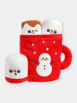 Jouet d'occupation pour chien - Chocolat chaud de Noël ☕ - HugSmart