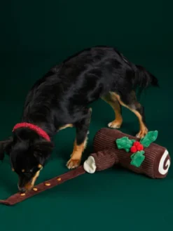 Jouet d'occupation pour chien - Bûche de Noël 🤶 - The Foggy Dog