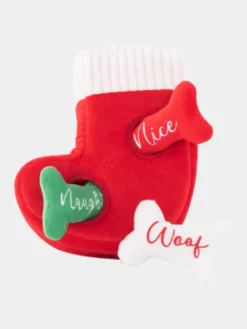 Jouet d'occupation pour chien original - Chaussette de Noël - ZippyPaws
