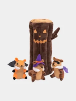 Jouet d'occupation pour chien - Bûche Ecureuils Halloween - ZippyPaws