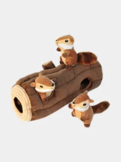 Jouet d'occupation pour chien original - Bûche Ecureuils 🐿️ - ZippyPaws