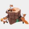 Jouet d'occupation pour chien original - Tronc et Renard 🦊 - ZippyPaws