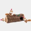 Jouet d'occupation pour chien original - Bûche Ecureuils Noel - ZippyPaws
