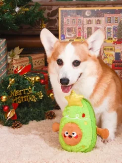 Jouet en peluche pour chien - Avocat sapin de Noël - HugSmart